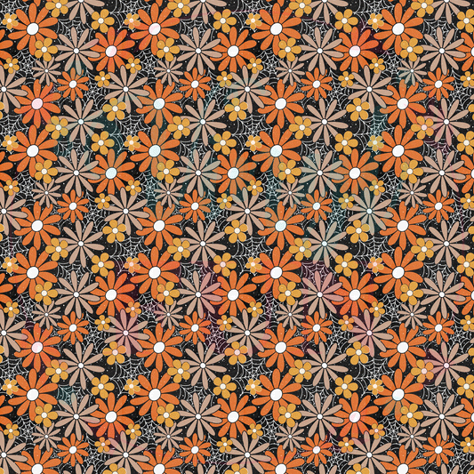 Fall Floral Webs Pattern