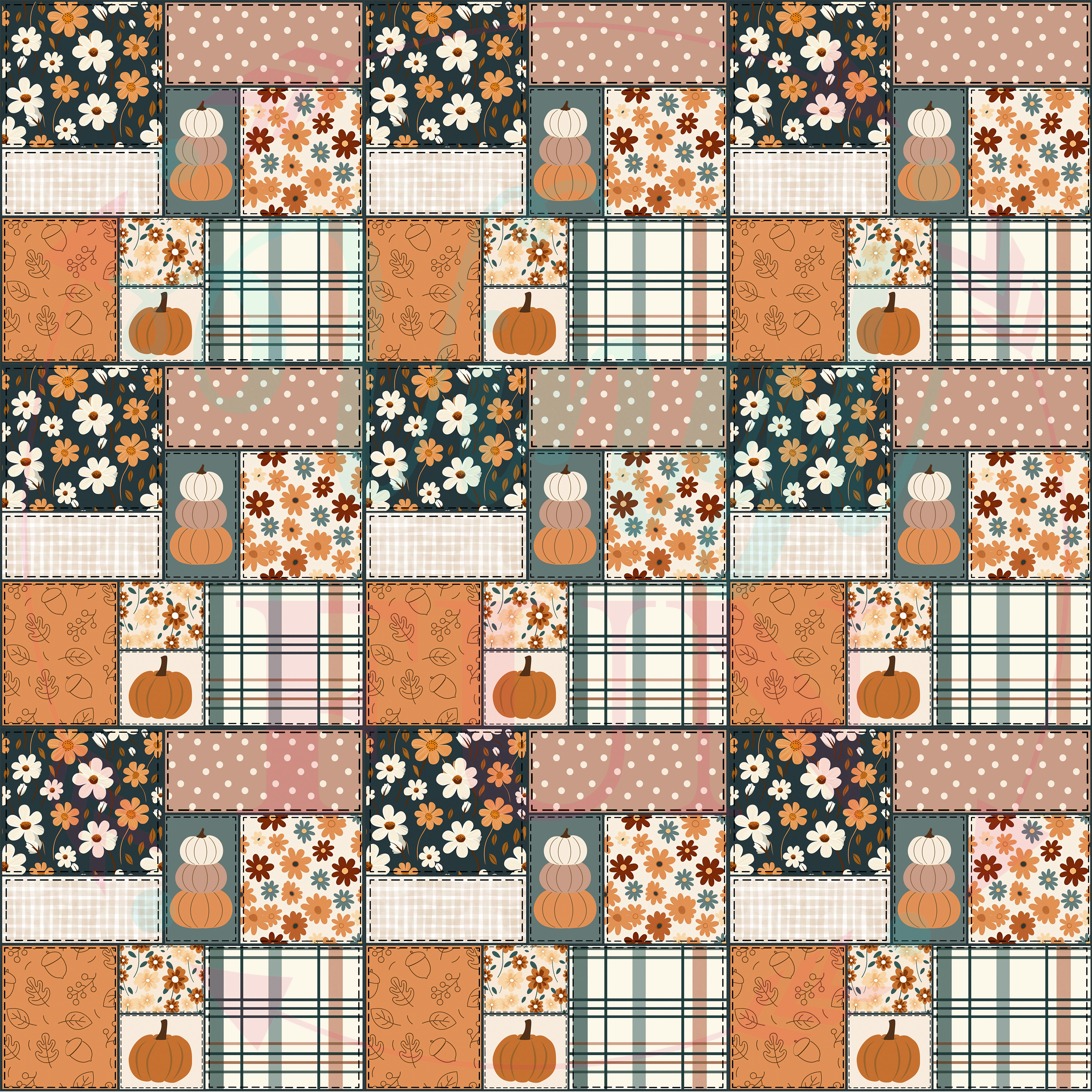 Fall Patchwork Texture Fall Patchwork Pattern – Vinyl Fun