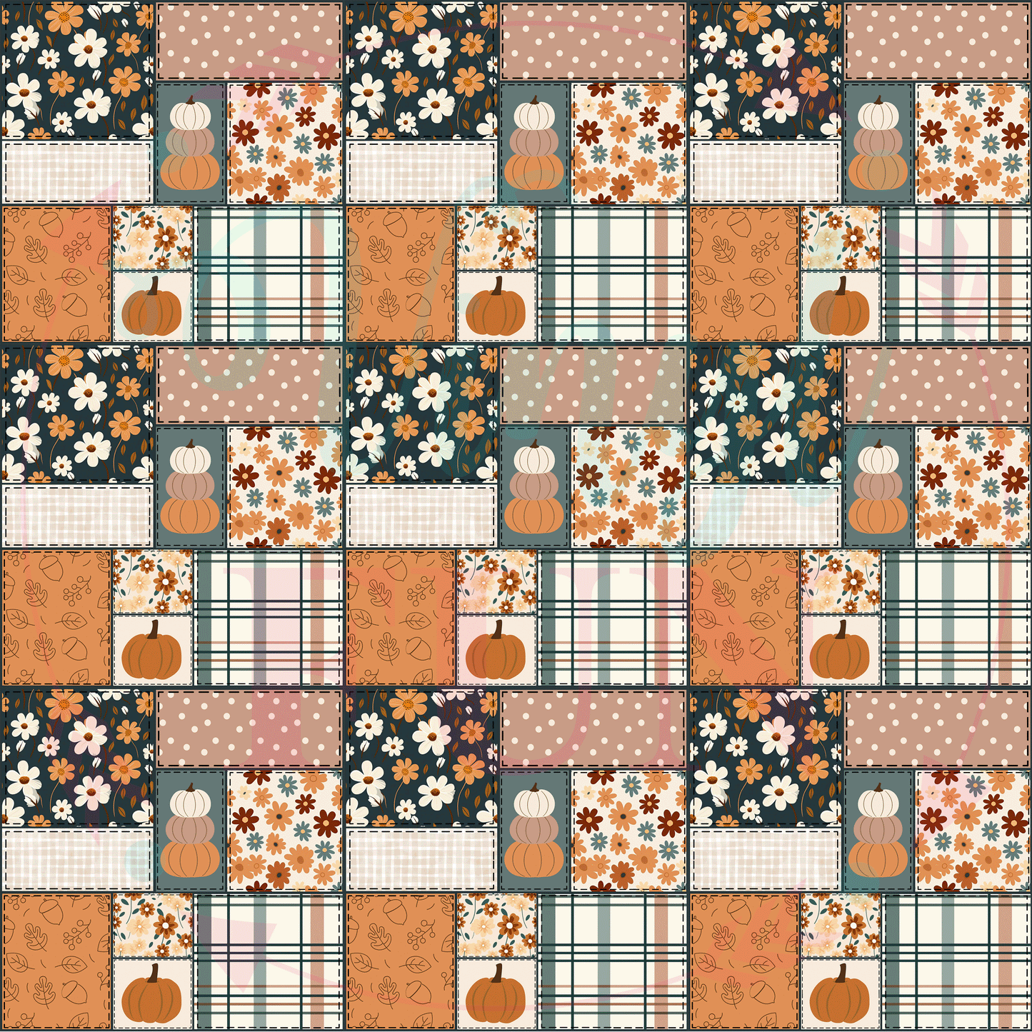 Fall Patchwork Pattern