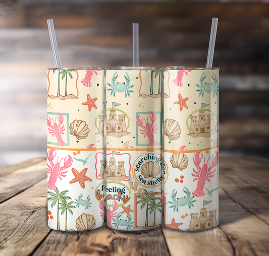 Feeling Beachy Wrap For Straight Tumbler - S799