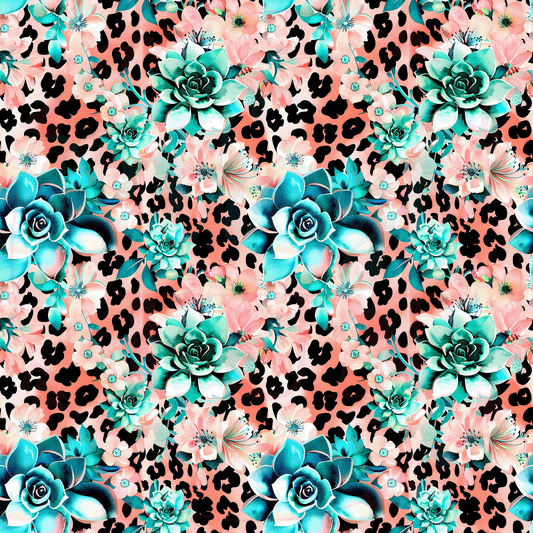 Floral Cheetah Pattern-A8