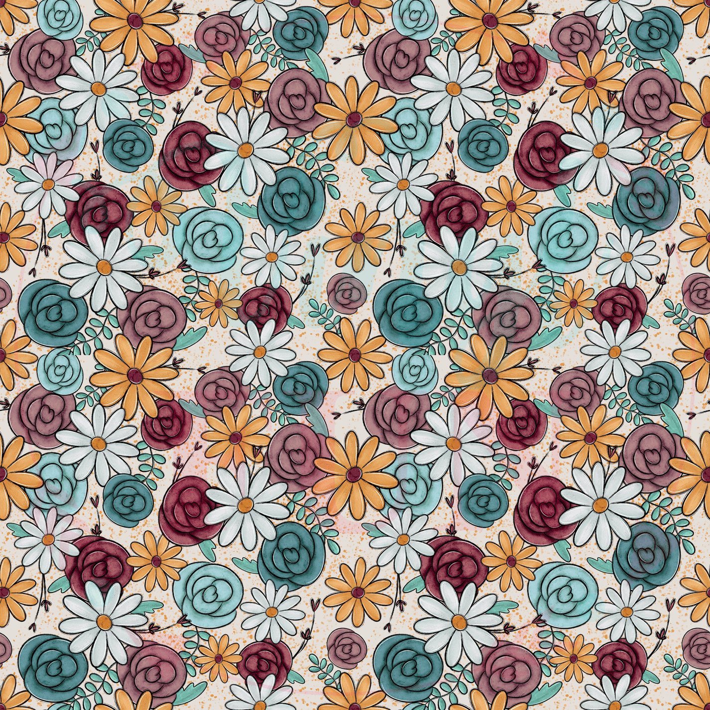 Fun Flowers Pattern – Vinyl Fun