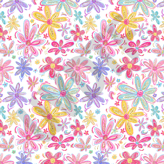 UVDTF Girly Floral Doodles Elements-G2