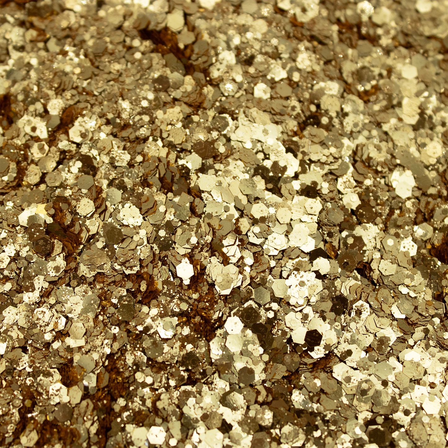 Chunky Heart of Gold Glitter