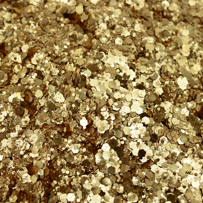 Chunky Heart of Gold Glitter