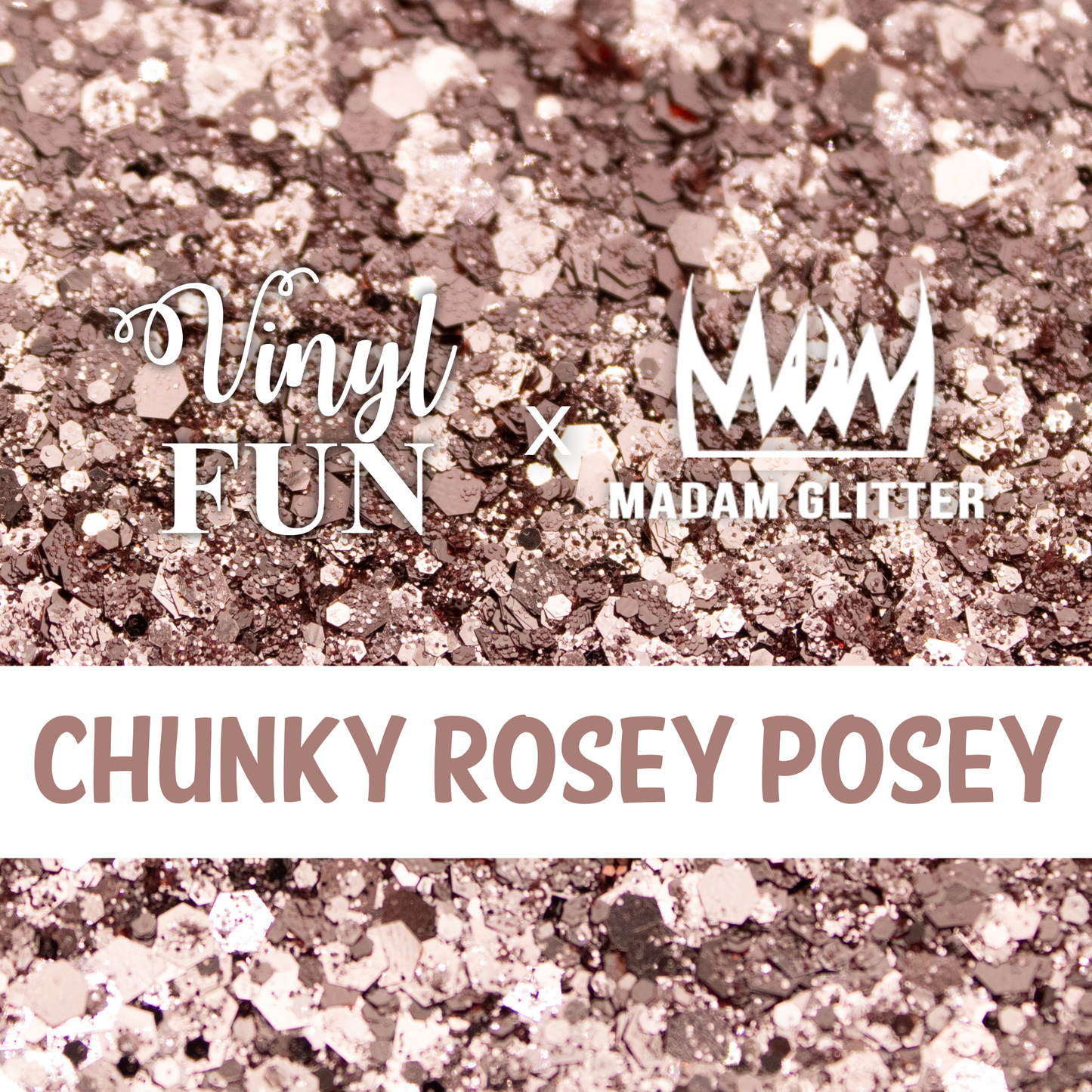 Chunky Rosey Posey Glitter