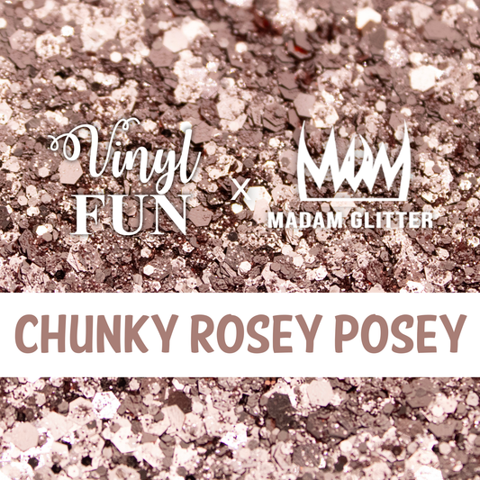 Chunky Rosey Posey Glitter