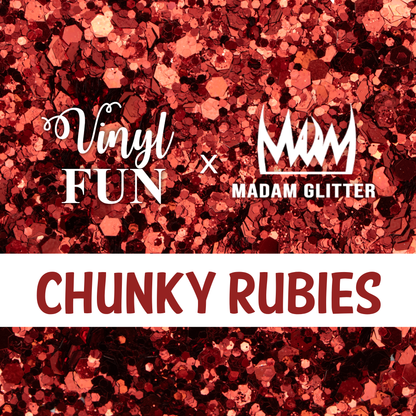 Chunky Rubies Glitter