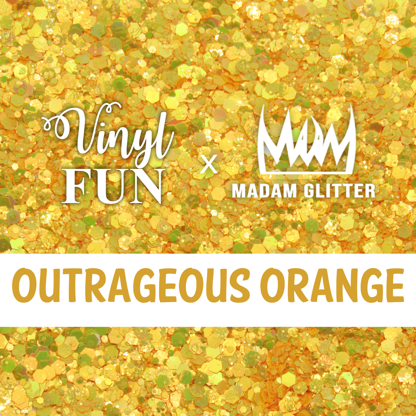 Outrageous Orange Glitter
