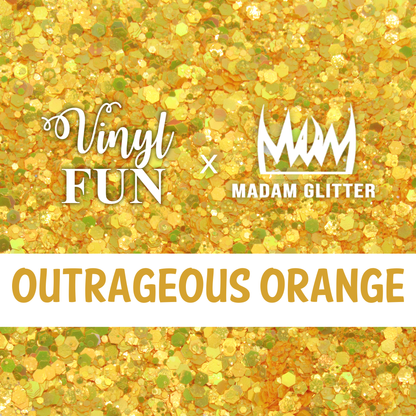 Outrageous Orange Glitter