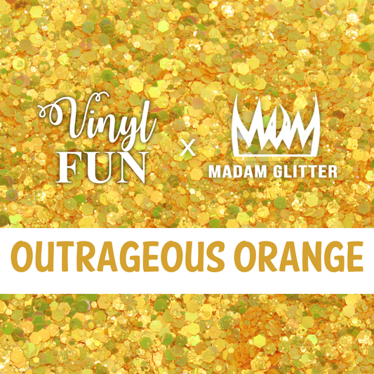 Outrageous Orange Glitter