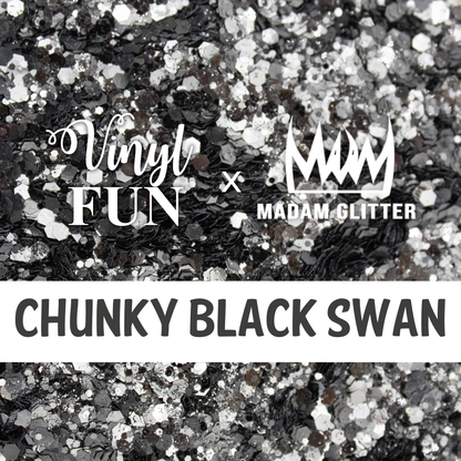 Chunky Black Swan Glitter