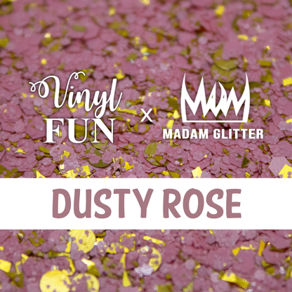 Dusty Rose Glitter