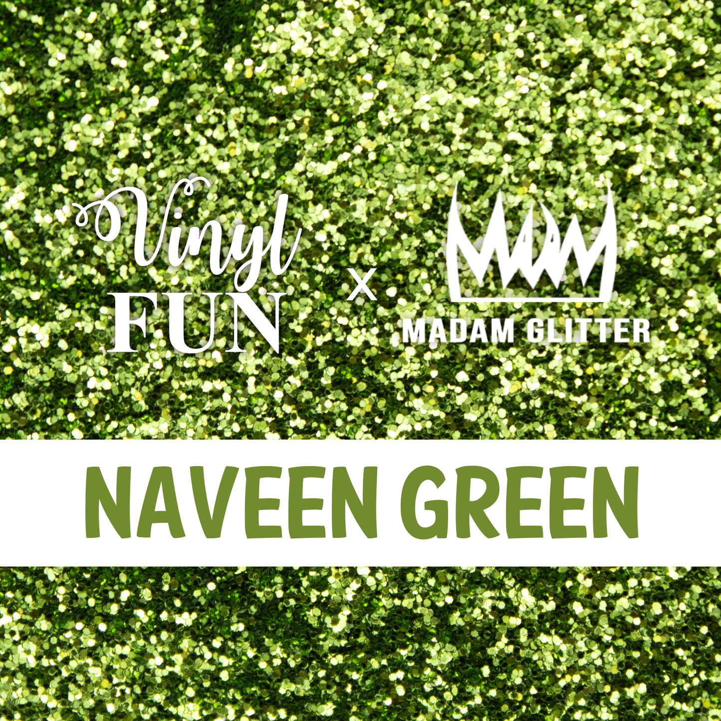 Naveen Green Glitter