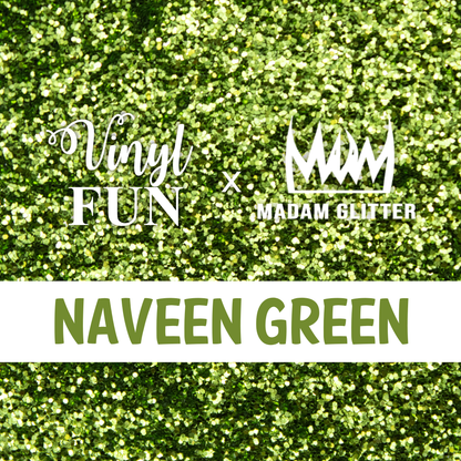 Naveen Green Glitter
