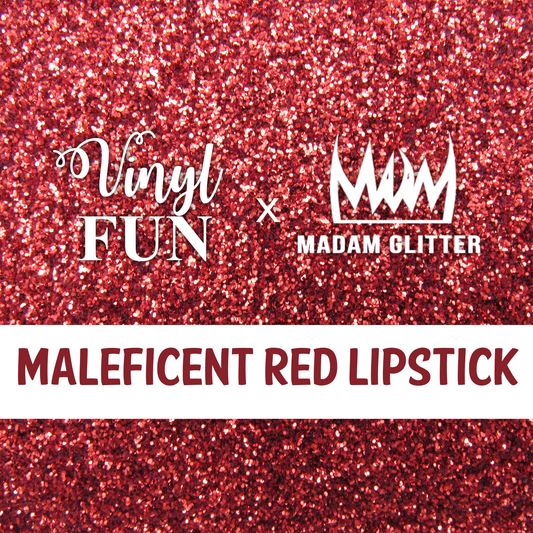 Maleficent Red Lipstick Glitter