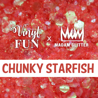 Chunky Starfish Glitter