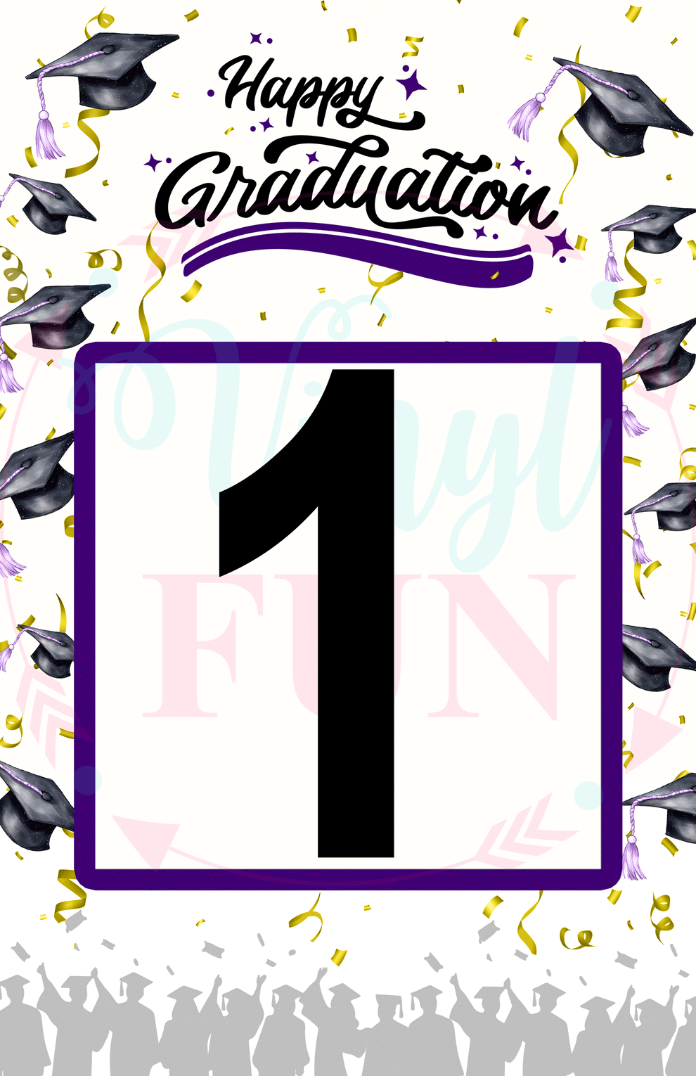 Graduation Jumbo Card – Vinyl Fun