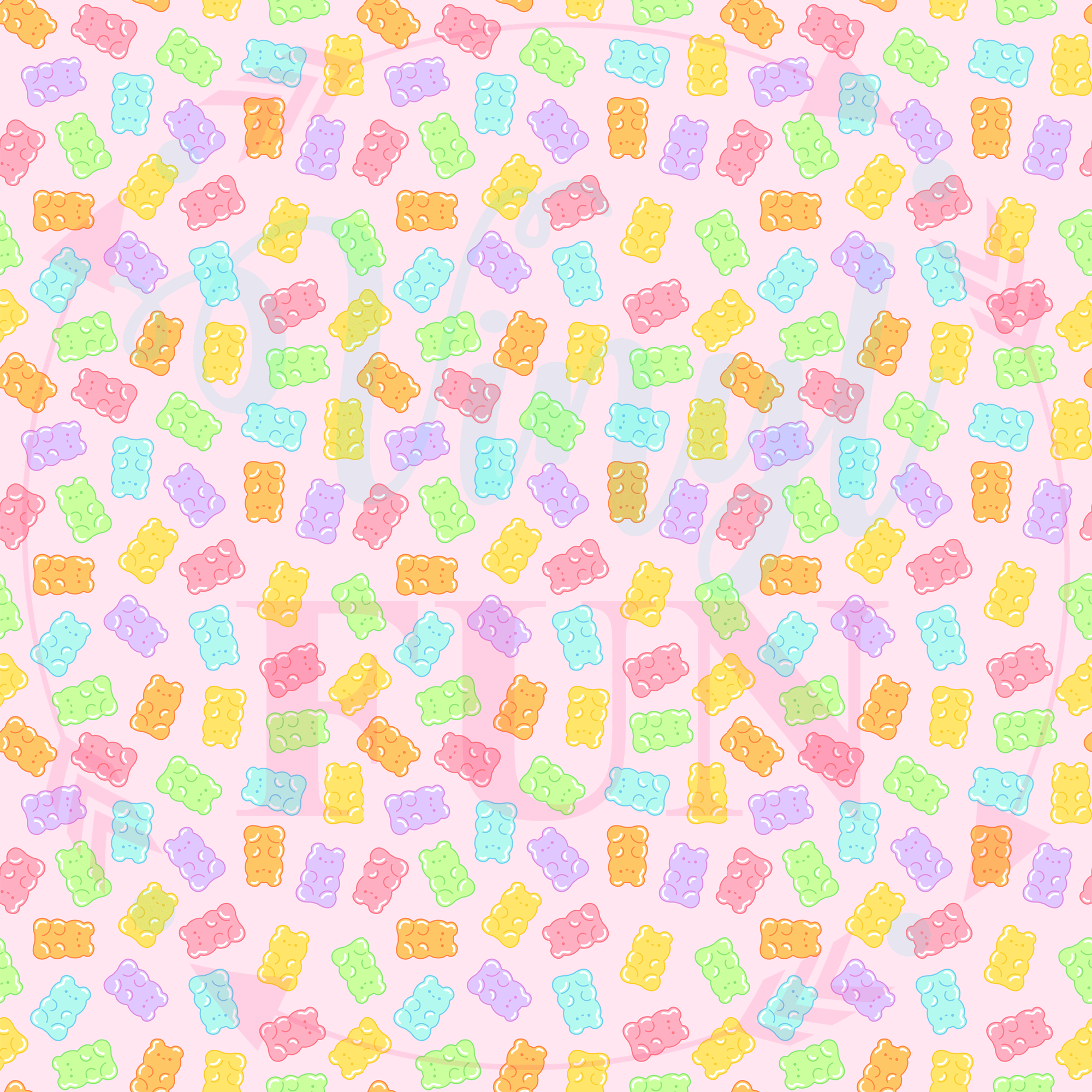 Gummies Pattern Gummy Bears Pattern-B25 – Vinyl Fun