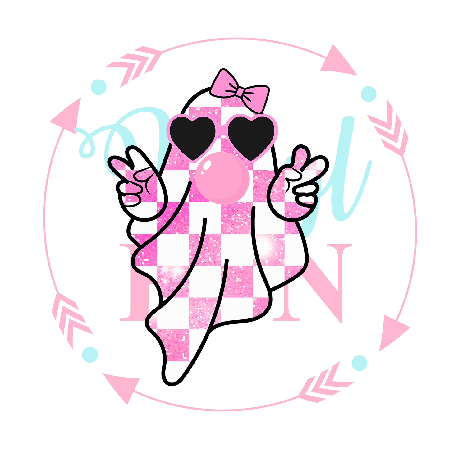 UVDTF Bubblegum Ghost Decal - HW15