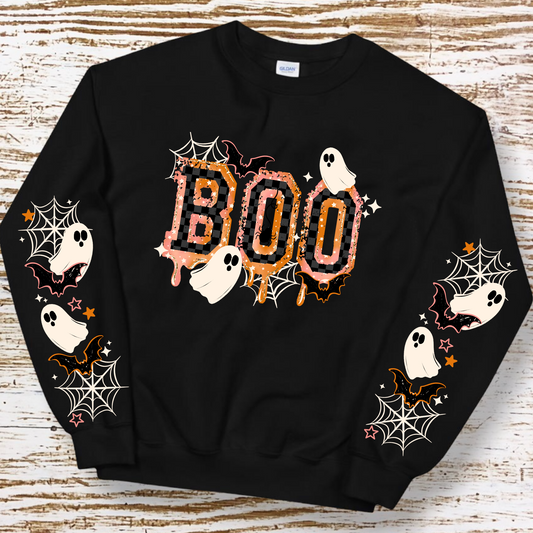 Boo With Sleeves Transfer - HW21