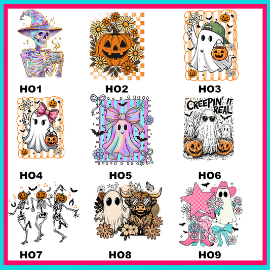 Happy Halloween Transfers - For Fabrics