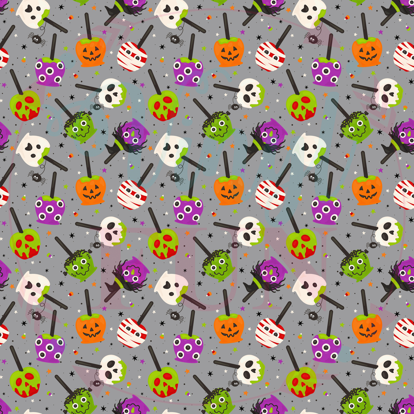Halloween Candy Apples Pattern