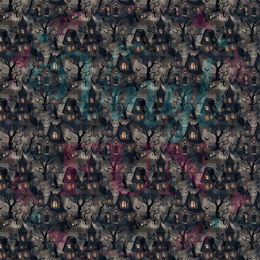 Haunted Halloween Pattern