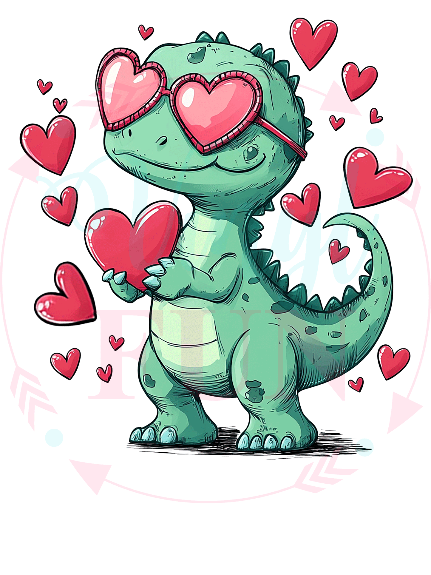 UVDTF Heart Dino Decal-V4