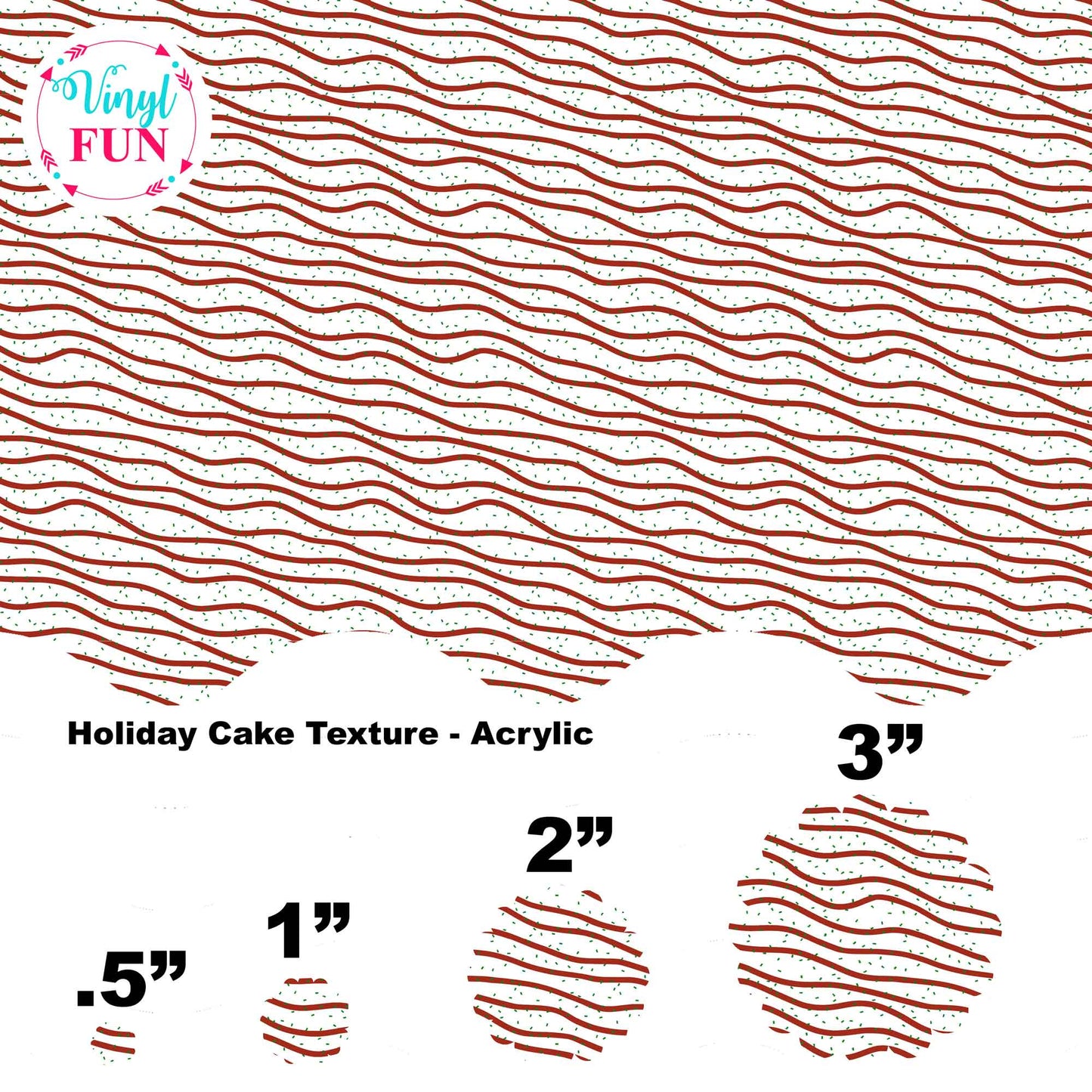 Holiday Cakes-Clear Acrylic