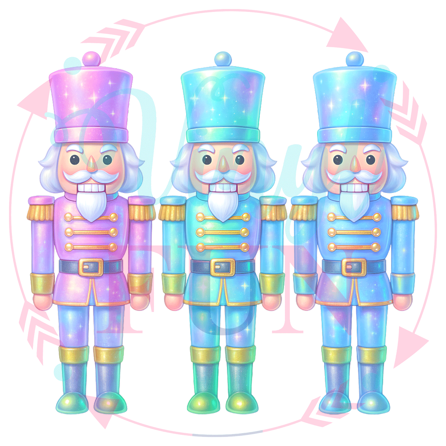 UVDTF Holographic Nutcracker Decal -XM25