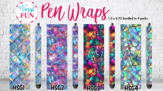 Holographic Stained Glass Pen Collection