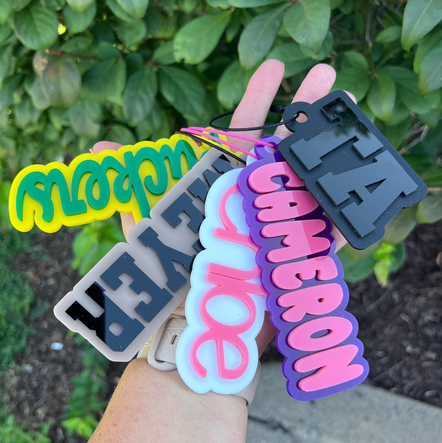 Custom Acrylic Bag Name Tag