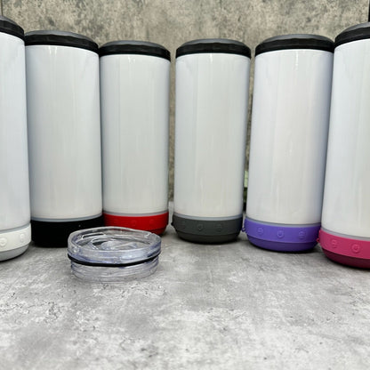 4-in-1 Speaker Sublimation Can Cooler