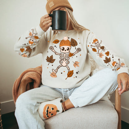 Fall Skellies Sleeves Transfer - FALL2