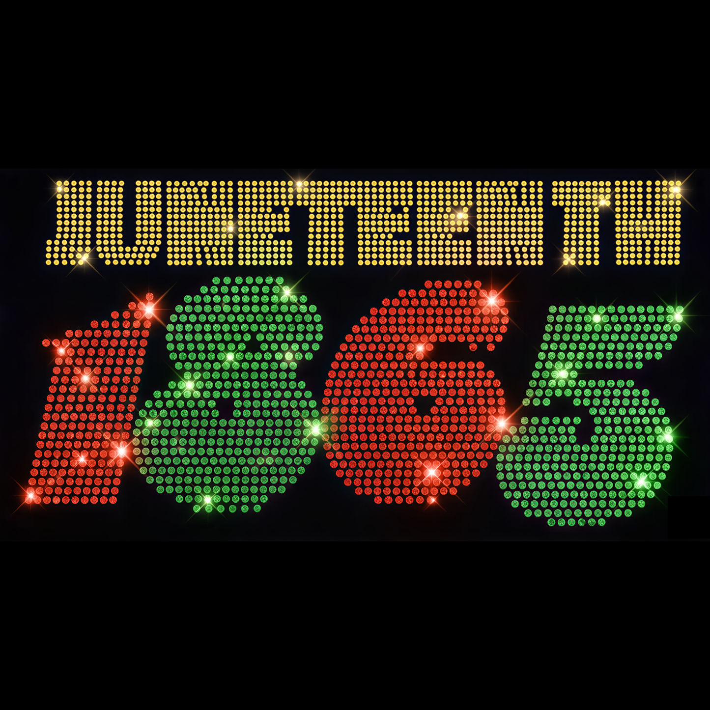 Juneteenth-Spangled Metallic Transfer SP6