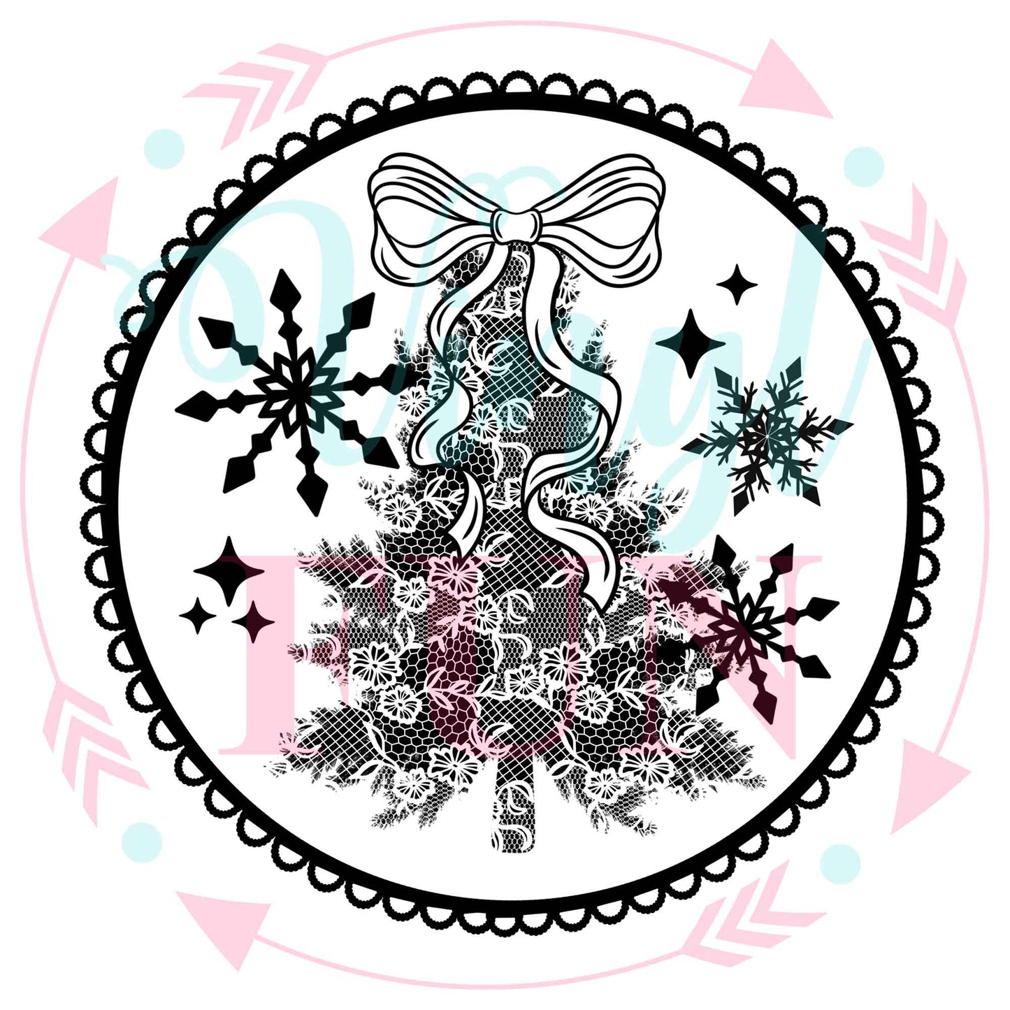 UVDTF Lace Trees Decal -XM37