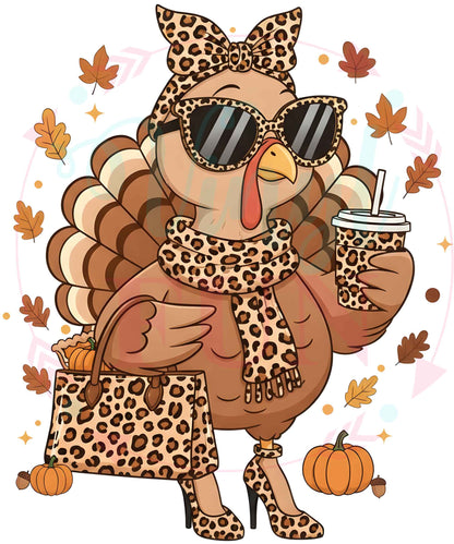 UVDTF Leopard Turkey Decal - Fall20