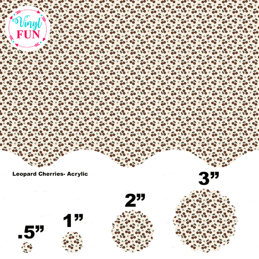 Leopard Cherries-Acrylic