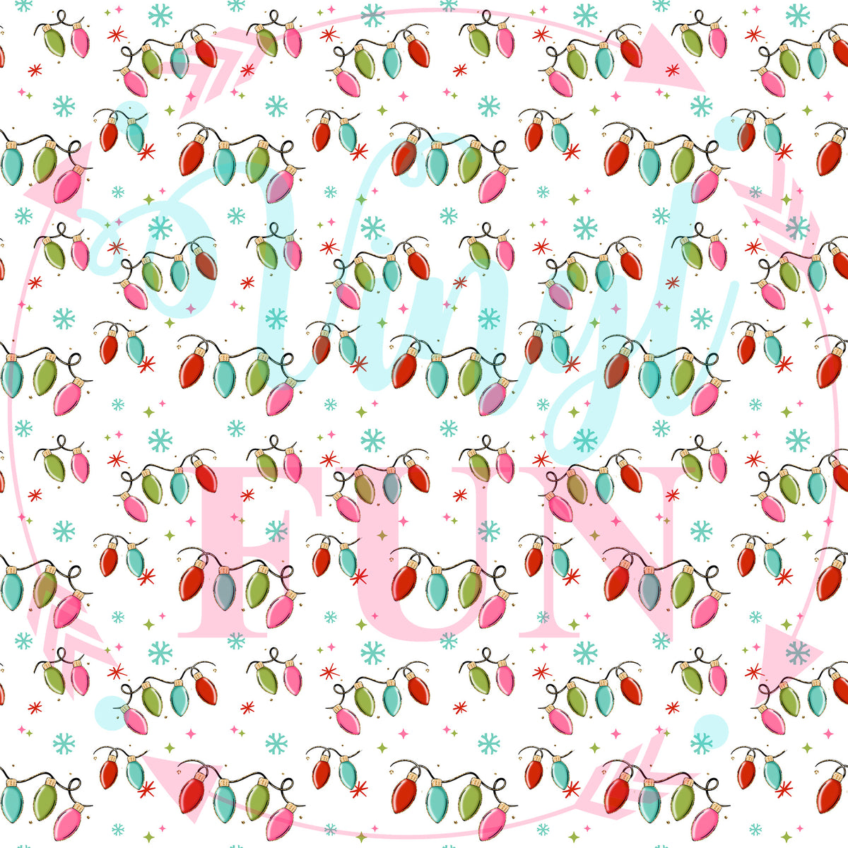 Lights With Snowflakes Pattern