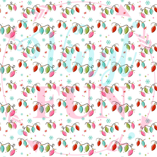 Lights With Snowflakes Pattern