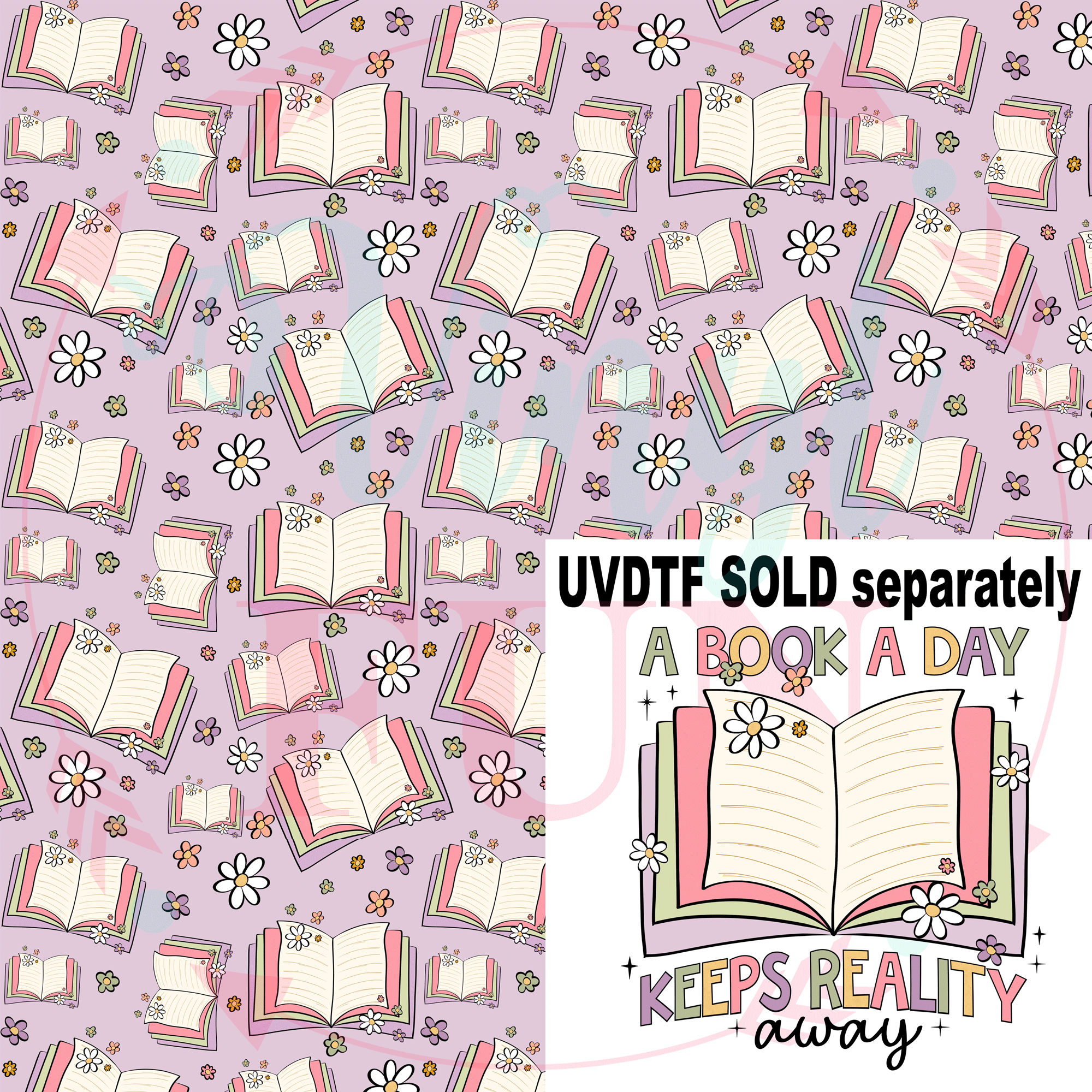 A Book A Day Pattern-A4 – Vinyl Fun