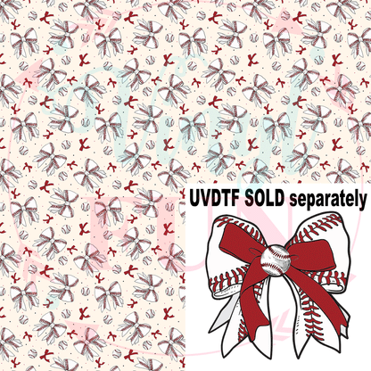 Baseball Bows Pattern-B3