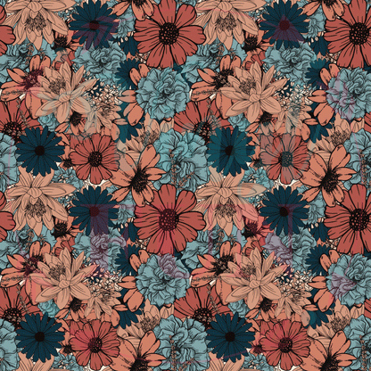Crazy Florals Pattern-A15