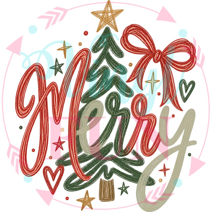 Merry Everything Transfers - For Fabrics