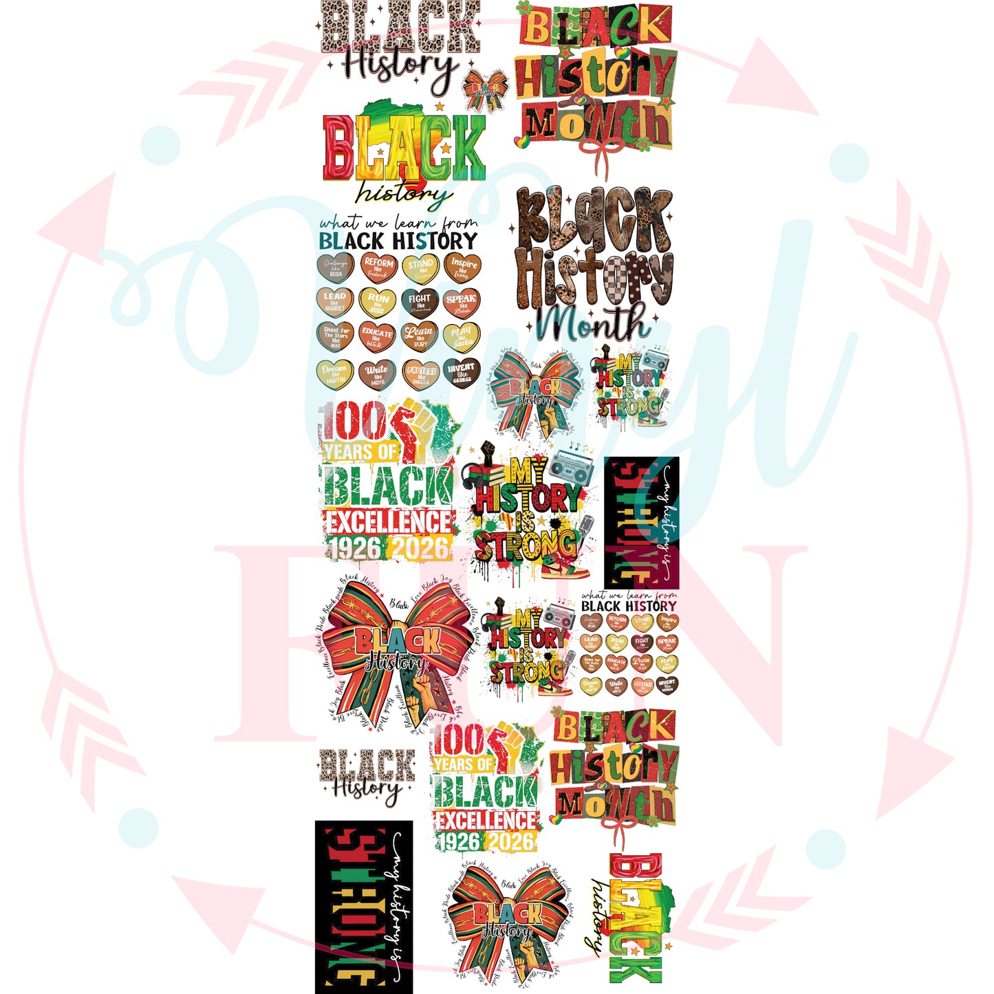 Making History Gang Sheet 22"x60"