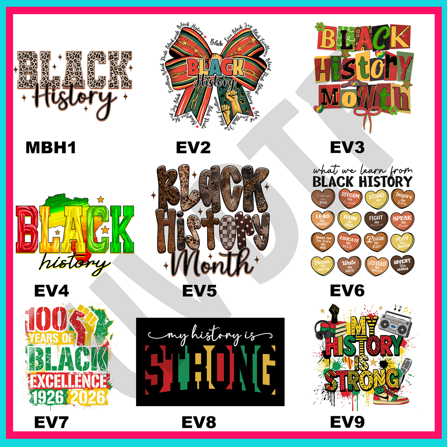 UVDTF Making History Decals