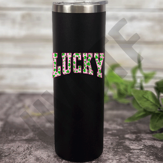 UVDTF Pink Lucky Decal-PAT7