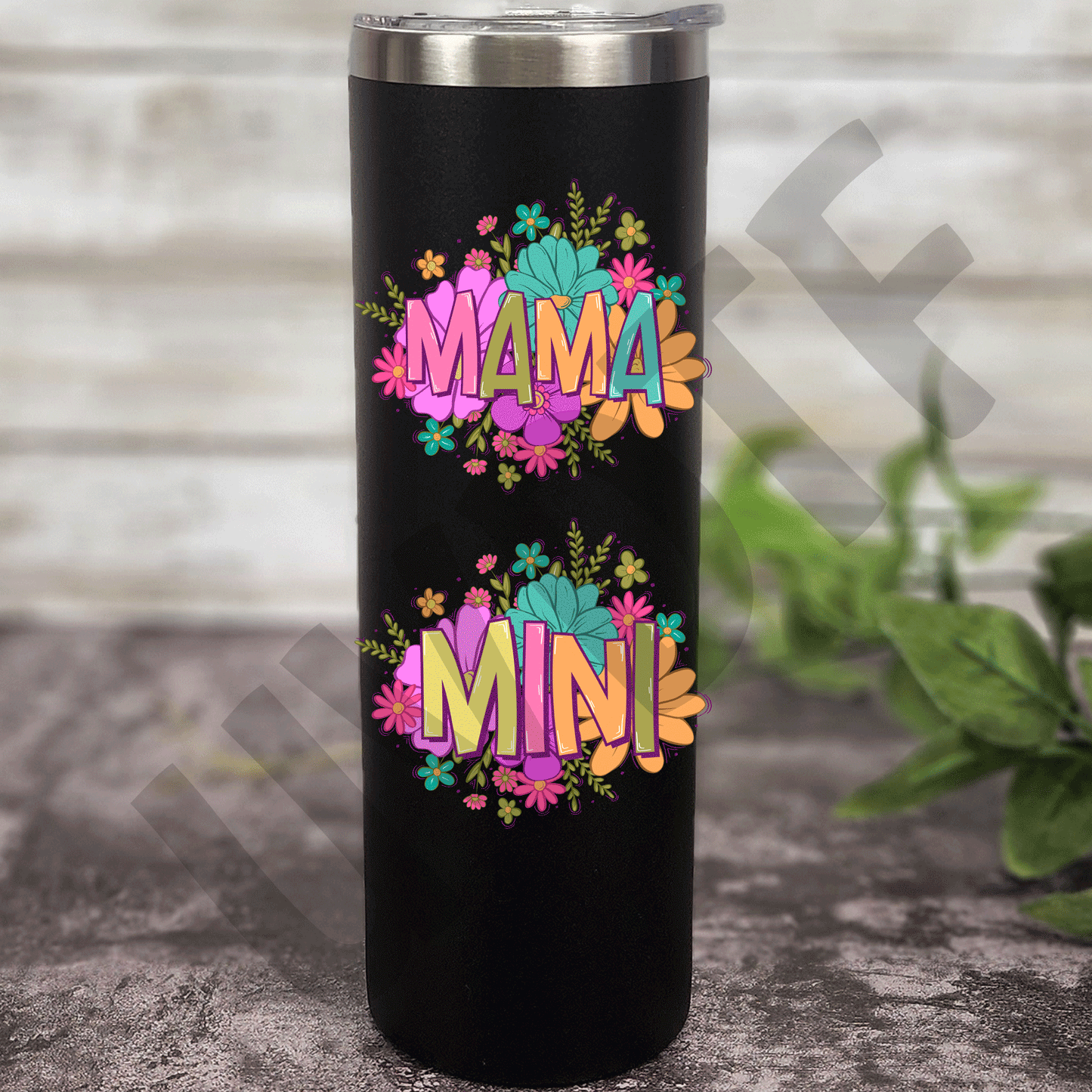 UVDTF Bright Floral Mama & Mini Decal-55