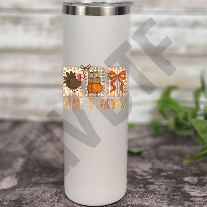 UVDTF Give Thanks Stamps Decal - Fall19